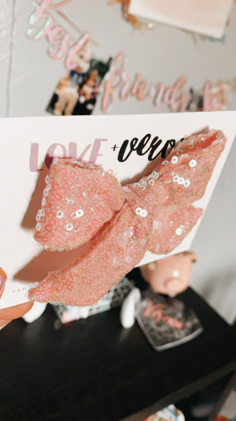 Sequin party bows