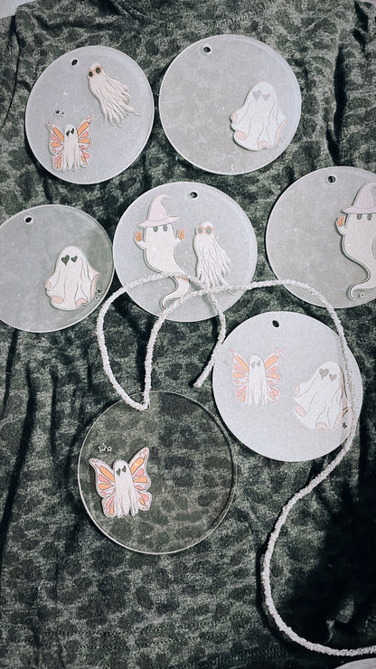 Cute Ghost Acrylic Tags