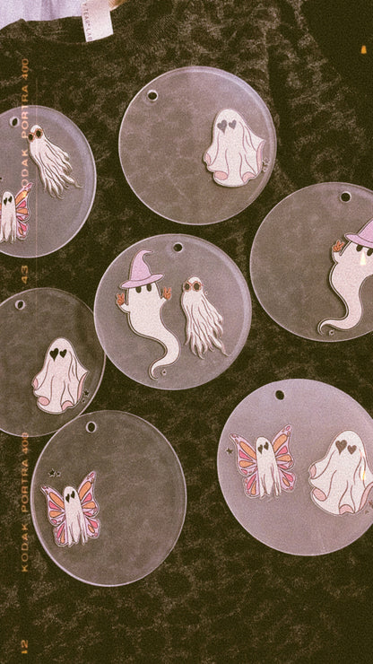 Cute Ghost Acrylic Tags