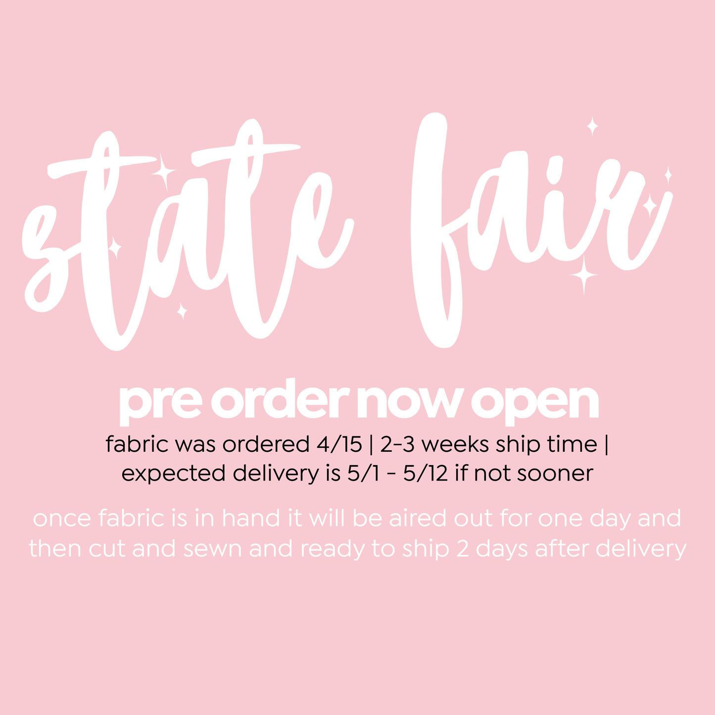 State Fair Bow PRE ORDER