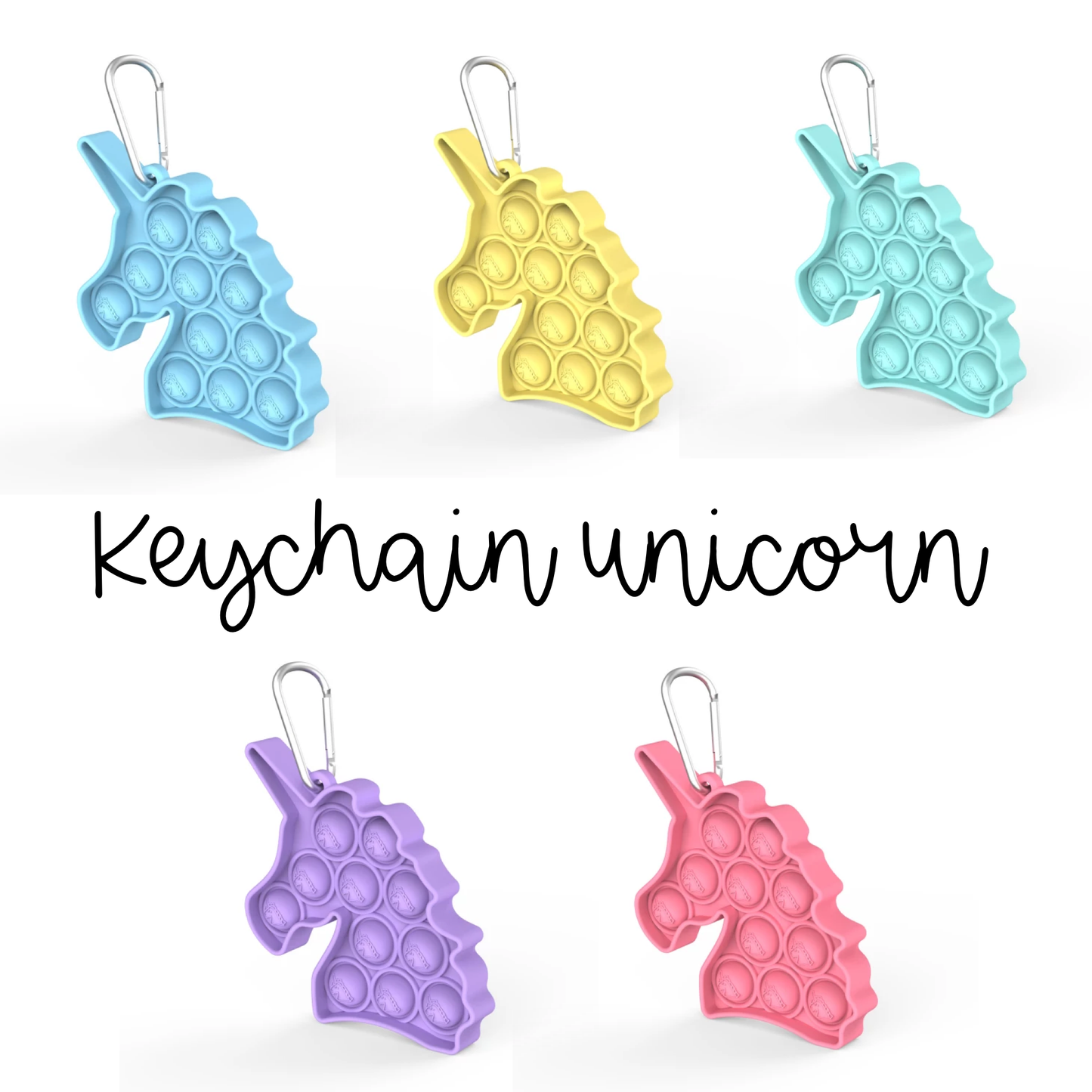 Mini unicorn keychains