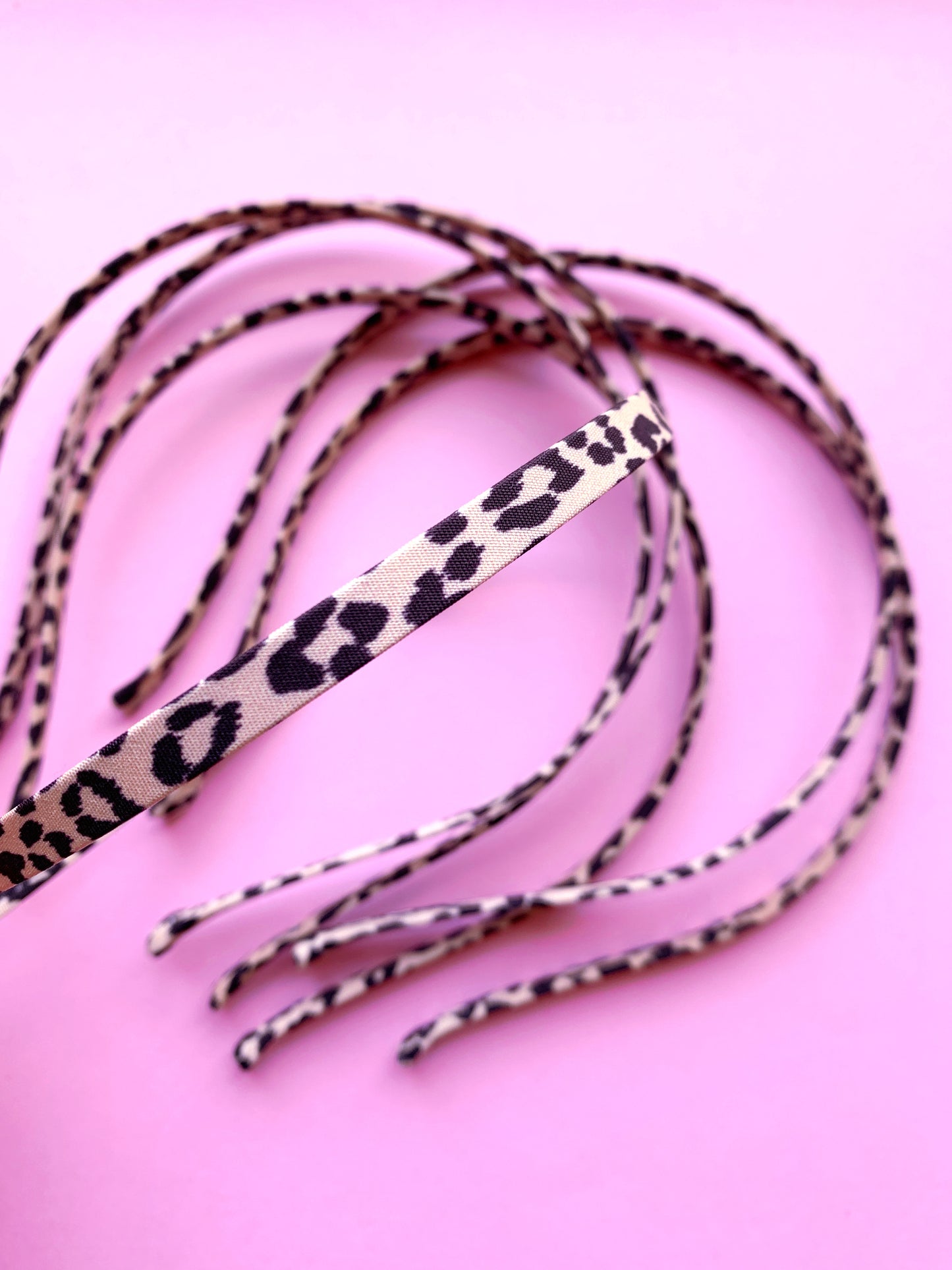 Leopard metal headband
