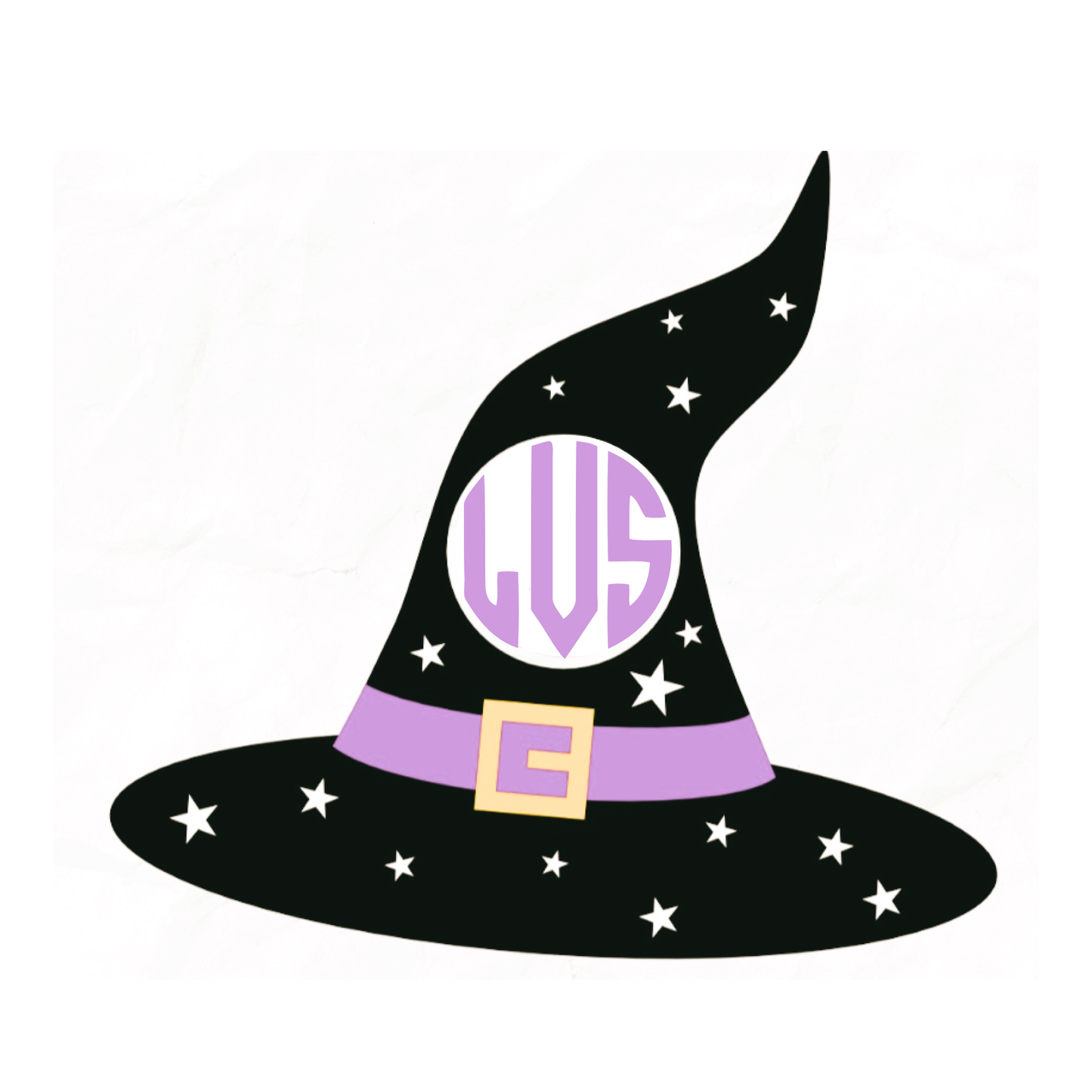 Customized Monogram Witches Hat