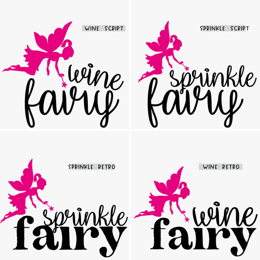 719 Wine Fairy Decals 4x4