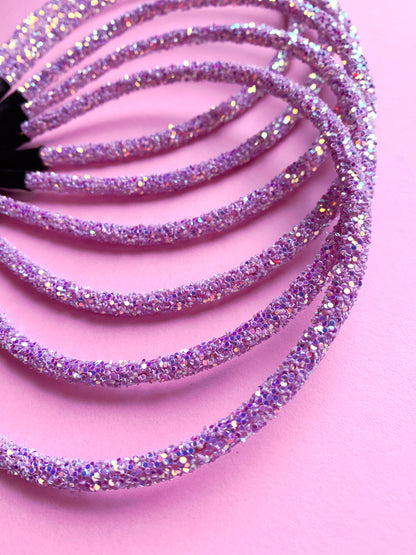 Light Purple Chunky Glitter Headband