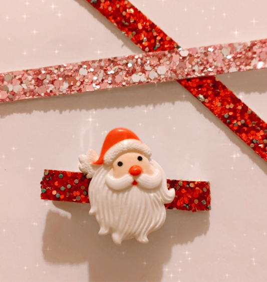 Santa head clip